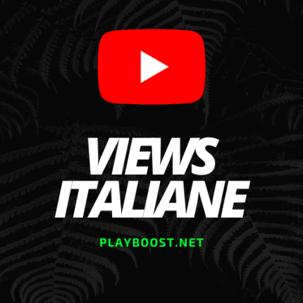 Views YouTube Italiane Reali